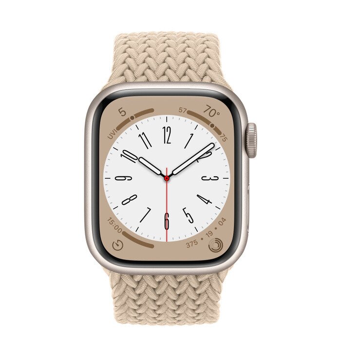 APPLE WATCH BRAIDED SOLO LOOP 41MM - SIZE 1 - BEIGE - Like New