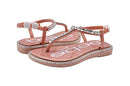 Bebe Girls Toddler Baby Little Kid PCU Rhinestone T-Strap Slide Sandal 7-8 - Brand New