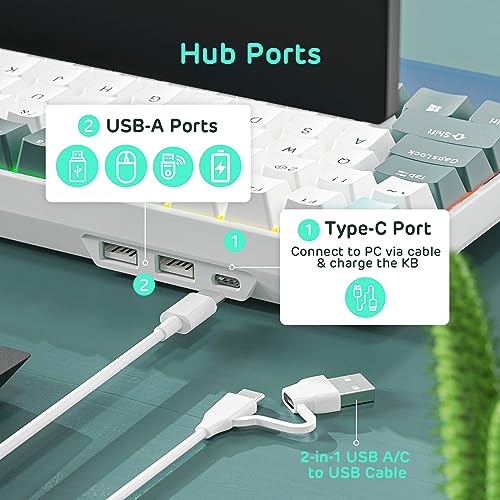 RK ROYAL KLUDGE RK96 RGB Limited Ed, 90% 96 Keys Wireless Triple Mode BT5.0/2.4G - Like New