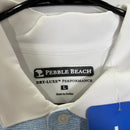 PEBBLE BEACH DRY-LUXE PERFORMANCE - SIZE: MEN L - BLUE WHITE - Like New