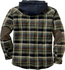 LEGENDARY WHITETAILS MEN'S HOODED SHIRT UNION PLAID MEDIUM - Brand New