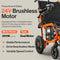 SuperHandy Electric Wheelchair GUT155 (220Lbs) - Orange/Black Like New