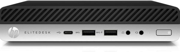 HP ELITEDESK 800 G4 I5-8500T 2.10GHz 8GB RAM 256GB SSD 5MQ43UP#ABA -BLACK/SILVER Like New