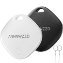 ANNNWZZD Tags 2 Pack Air Tracker Item Finders with Apple Find My - Black/White - Like New