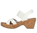 119536 Skechers Women BRYSTOL - NIGHT SKIES heel sandal, White 9 - Like New