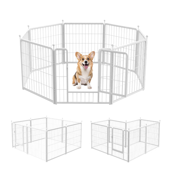 INFINIPOWER DOG PLAYPEN CAMPING YARD RV 24" 8 PANELS DOG PEN PUPPIES/SMALL DOGS - Like New