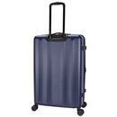 SKYLINE HARDSIDE LARGE CHECKED SUITCASE SPINNER LUGGAGE - NAVY BLUE - Like New