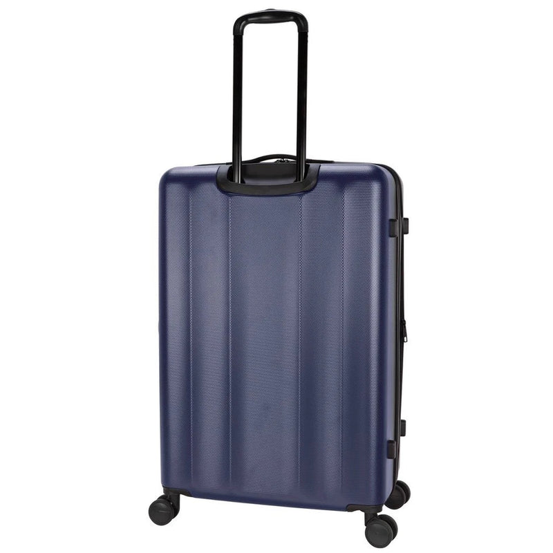 SKYLINE HARDSIDE LARGE CHECKED SUITCASE SPINNER LUGGAGE - NAVY BLUE - Like New