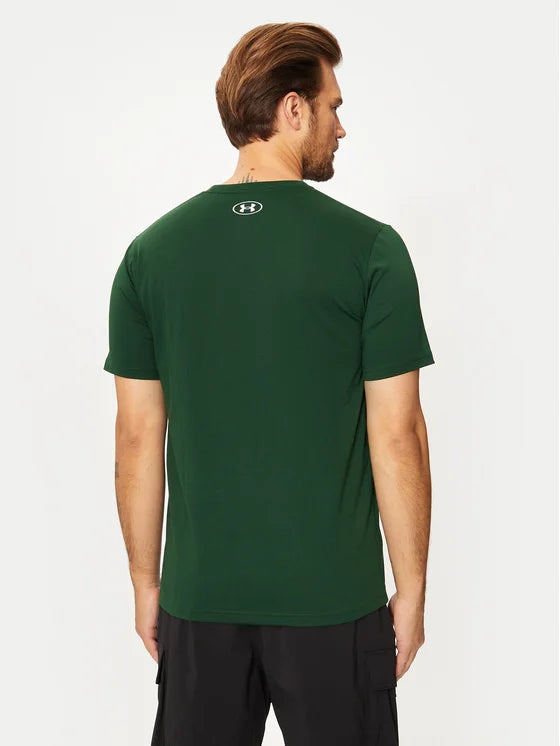 UNDER ARMOUR SPORTS STYLE LOGO T-SHIRT - DARK GREEN - SIZE 2XL - Like New
