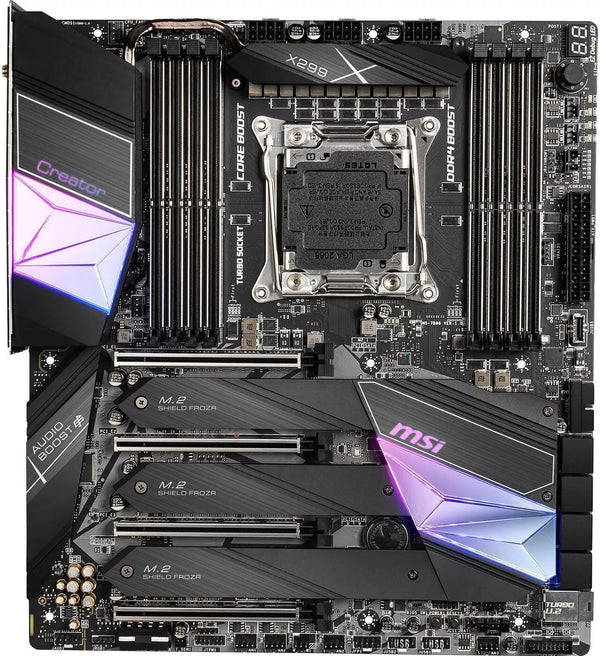 MSI CREATOR X299 MOTHERBOARD INTEL X299 CHIPSET SOCKET R4 LGA-2066 - BLACK - Like New