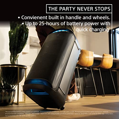 SONY SRSXV800 XV800 PORTABLE BLUETOOTH PARTY SPEAKER BLACK - Like New