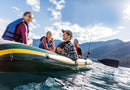 INTEX Seahawk 4 - Includes Deluxe Aluminum Oars and High-Output Pump - GREEN - Like New