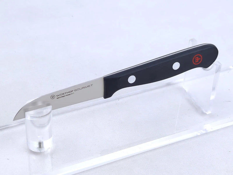 WUSTHOF GOURMET 2.75" PARING KNIFE, STAINLESS STEEL, BLACK DOUBLE-RIVET HANDLE - Like New