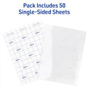 Avery Clear Laminating Sheets 9"x12" Permanent Self-Adhesive 73601- CASE OF 50 - Brand New