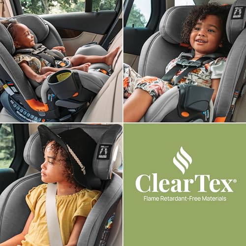 CHICCO ONEFIT CLEARTEX ALL-IN-ONE CAR SEAT, REAR-FACING SEAT, SLATE/GREY - Brand New