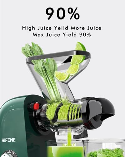 SIFENE COLD PRESS JUICER MACHINE SLOW MASTICATING JUICER JS3304 - GREEN - Like New