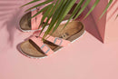 1019644 BIRKENSTOCK YAO BALANCE REGULAR FIT SANDALS WOMEN - SIZE 6 - CORAL PEACH Like New