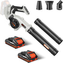 PATODOR CORDLESS ELECTRIC CORDLESS LEAF BLOWER 2 BATTERIES AND CHARGER - WHITE - Like New