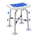 SEATYUPRO SHOWER CHAIR SENIORS HANDICAP DISABLED BARIATRIC 500LB - WHITE/BLUE - Like New