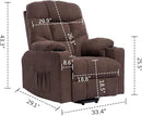 Living Room Power Lift Massage Recliner Chair Heated Ergonomic Lounge - Brown - Like New