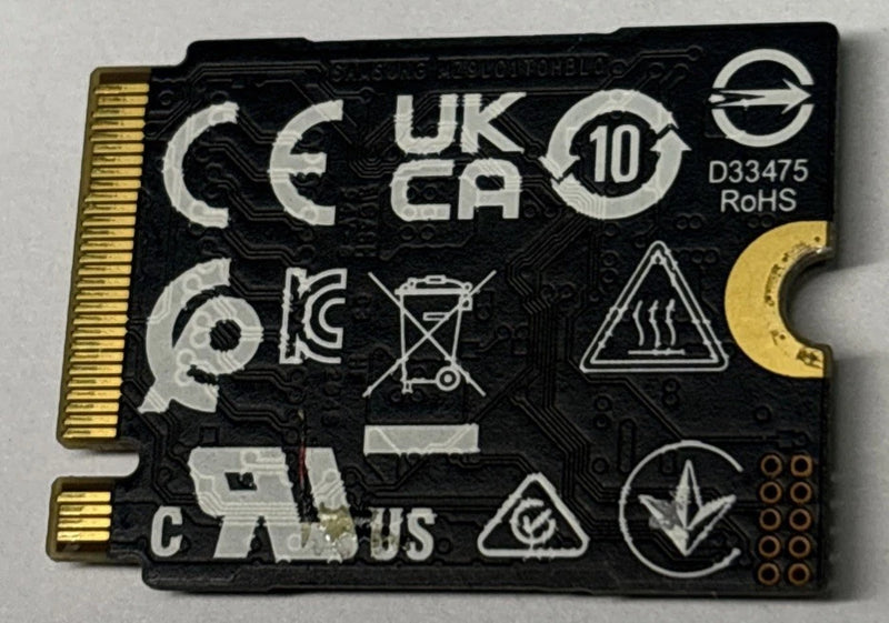 SAMSUNG PM991A 256GB M.2 NVME SSD SOLID STATE DRIVE - BLACK - Like New