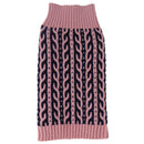 Pet Life Harmonious Weaved Heavy Cable-Knitted Designer Fall Pet Sweater - S - Like New