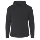 BLUE ICE MEN'S WAFFLE KNIT PULLOVER SWEATER HOODIE - SIZE: MEN L - BLACK - Brand New