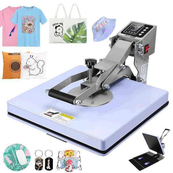 AKEYDIY Heat Press, 15x15 Slide Out Heat Press Machine for T Shirts, Digital - Like New