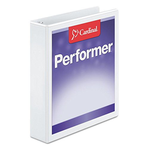 CARDINAL 17400 PERFORMER CLEARVUE SLANT-D RING BINDER 1 1/2" CAP 11" X 8 1/2" - Like New