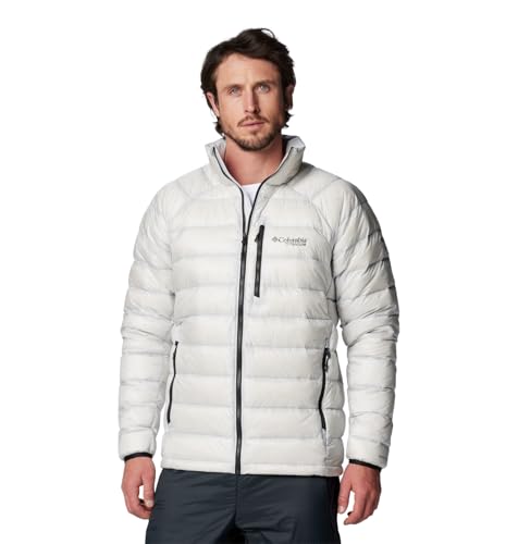 WO5258 COLUMBIA MEN'S ARCTIC CREST DOWN JACKET NIMBUS/GRAY SIZE XL - Brand New