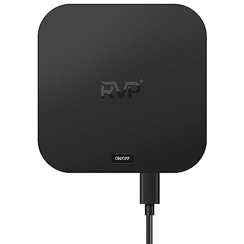 RVP+ USB C Docking Station 3 Monitors 13-in-1 Triple Display 4K HDMI - BLACK - Like New