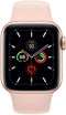 APPLE WATCH SERIES 4 GPS 40mm GOLD ALUMINUM CASE WITH PINK SAND SPORT BAND Like New