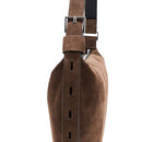 ALLSAINTS HALFMOON SUEDE SHLDR FANGO BROWN W337XC ONE SIZE - FANGO BROWN - Brand New