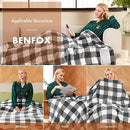 Electric Heated Sherpa Buffalo Plaid Christmas Throw Blanket Electric Heated - Like New