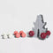 ALL IN MOTION BASIC WEIGHT SET IRON DUMBBELLS RACK 3 5 8 LB - PINK/WHITE/MAGENTA - Like New