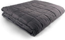 HUG BUD WEIGHTED BLANKET 60"X80" 12LBS NO COVER REQUIRED QUEEN/KING SIZE GRAY - Like New