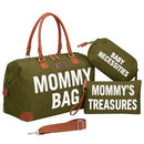 KABAQOO Diaper Bag Tote Mommy Bag for Hospital Newborn Registry - Olive Green - Brand New