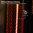 EAST OAK 1500W Patio Heater Portable Electric3 Heating Levels UTH22002 - BLACK - Like New