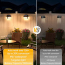AOSEA High Bright Solar Lights Outdoor IP67 Waterproof, 6 Pack Solar Wall - Like New