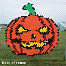 Ingersoll Fence Pixel Decoration Kit Halloween Pumpkin 7'x6', B07XVKR38C -NEW - Brand New