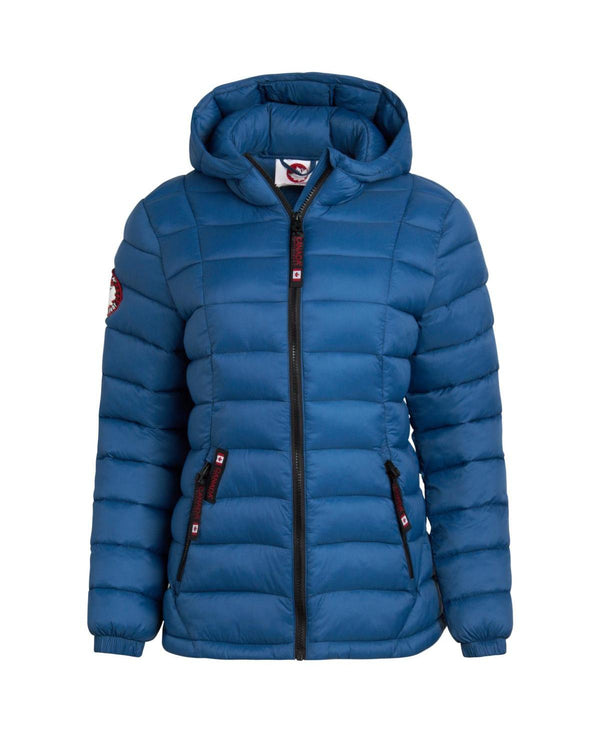 CANADA WEATHER GEAR WOMEN'S QUILTED GLACIER SHIELD COAT SHADY BLUE SIZE LARGE - Brand New