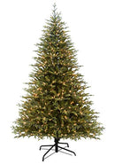 SANTA'S WORDSHOP SANTA'S WORK 7.5 FT. PRE-LIT PE BALSAM FIR TREE - GREEN - Like New