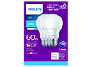 PHILIPS 461137 8W 60W LED DAYLIGHT A19 BULB 4PK - DAYLIGHT - Brand New