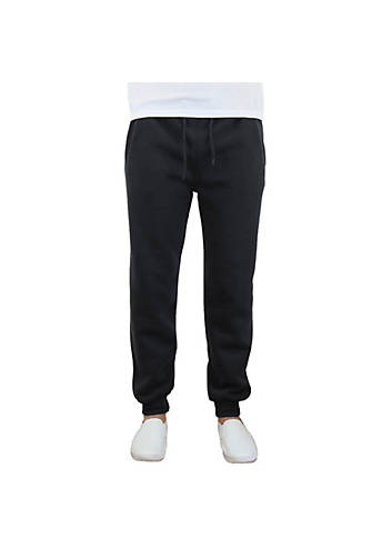 BLUE ICE MEN'S FLEECE-LINED JOGGER SWEATPANTS - SIZE: MEN M - BLACK - Like New