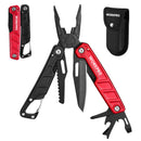 WORKPRO MULTITOOL-11 IN 1 MULTITOOL PLIERS WITH POCKET CLIP AND SHEATH-EDC - Like New