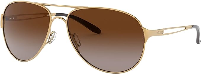 OAKLEY Women's Oo4054 Caveat Aviator Sunglasses Dark Brown - Scratch & Dent