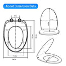 MUU Toileseat SLOW CLOSE WHITE HEAVY DUTY TOILET SPACE MUN220-PP - WHITE - Brand New