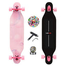 LAKVEE Longboard 41" Downhill 9 Ply Canadian Maple Cruiser B08M427GFL - Black - Like New