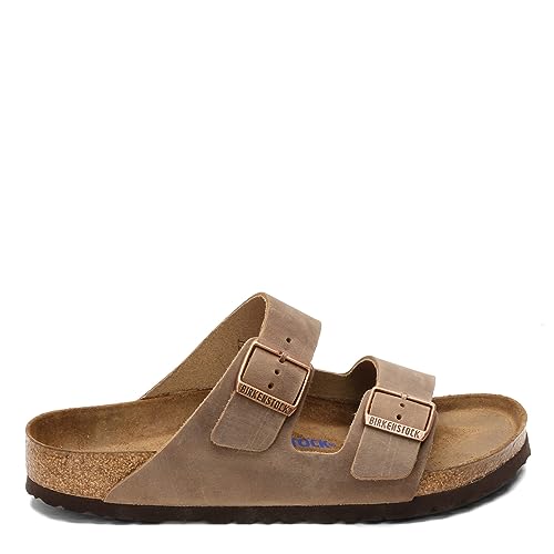BIRKENSTOCK ARIZONA SOFT FOOTBED OILED LEATHER - MEN 10 (M9) - TOBACCO BROWN - Like New