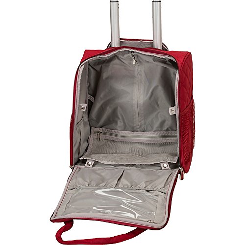 Rockland Melrose Upright Wheeled Under-Carrier Luggage BF31 - Purple, 15" - Brand New
